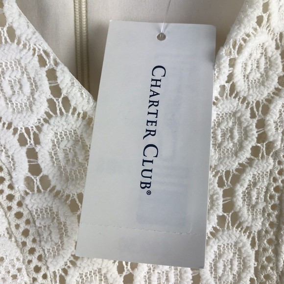 Charter Club Dress Womens /High Waist/ Shift Dress Size M Ivory Lace Sle… - Picture 5 of 7